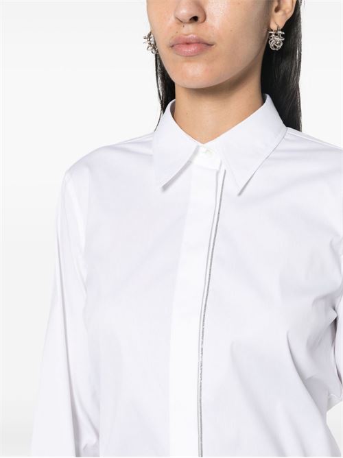 Shirt with monili detail BRUNELLO CUCINELLI | M0091MA626C159